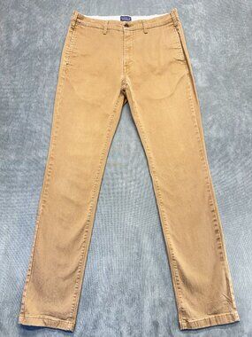 Levi’s Men’s Khaki Chino Pants 32x34 Slim Straight Tan Cotton Casual
